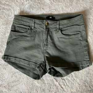 HM Green Shorts